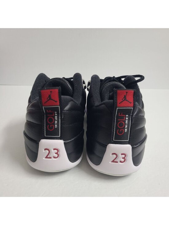 NEW Nike Air Jordan 12 Low Playoffs Golf Shoes DH4120-010 Size 10 White Black #1